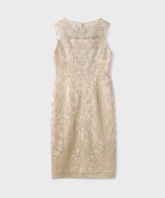 GRACE CONTINENTAL コ－ド刺繍タイトドレス