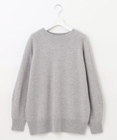 自由区 L 【洗える】ウールカシミヤブレンド ボートネックプルオーバー