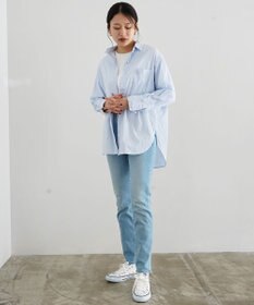 caqu slim straight ハイブリットストレッチストレートデニム