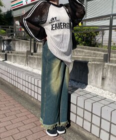 WEGO ラグランメッシュニットプルオーバー