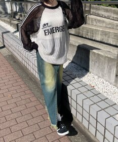 WEGO ラグランメッシュニットプルオーバー