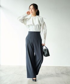 #Newans 【セレモニーにも】美シルエットワイドパンツ