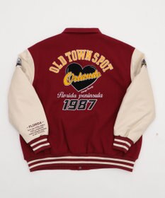 WEGO 【25年秋冬新作/ユニセックス着用ITEM/SMLサイズ展開】メルトンワッペンスタジャン