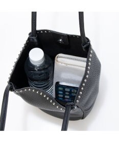 UNBILLION カシュカシュ cachecache / スタッズ付き縦型トートバッグ