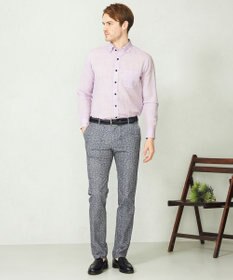 JOSEPH ABBOUD 【キングサイズ・カラー豊富/サステイナブル】リヨセルリネンサッカーシャツ