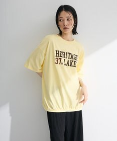 Green Parks カレッジロゴ刺繍５分袖チュニック