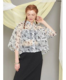 AMERICAN HOLIC 総柄シアーショート丈シャツ／Ｄｉｓｎｅｙ