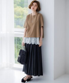 23区 S スビンギザコットン フレア Tシャツ