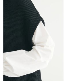 Green Parks ニットソードッキングチュニック