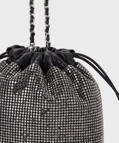 GRACE CONTINENTAL ラインストーンミニバッグ