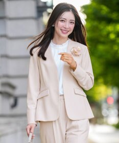 ANY SIS L セレモニーダブルクロス カラーレス ジャケット