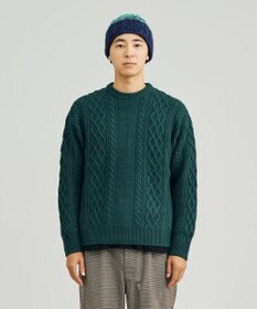 J.PRESS YORK STREET 【UNISEX】アランケーブル クルーニット