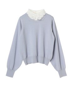 earth music&ecology 襟付きニットプルオーバー