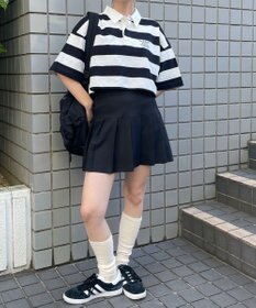 WEGO ワンポイント刺繍ラガーシャツ