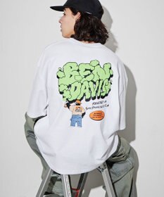 WEGO 【ユニセックス着用ITEM/綿100％/SMLサイズ】別注ベンデイビスプランプロゴT