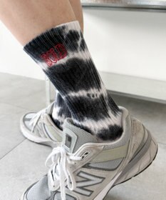 WEGO 刺繍ロゴタイダイソックス