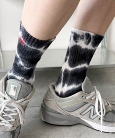 WEGO 刺繍ロゴタイダイソックス