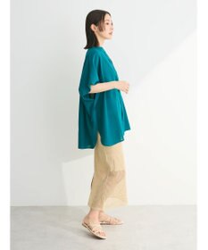 Green Parks 綿麻混ポンチョ風シャツ