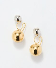 Phoebe バックモチーフイヤリング　コンビメタル