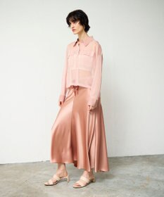 GRACE CONTINENTAL ニットシアーシャツ