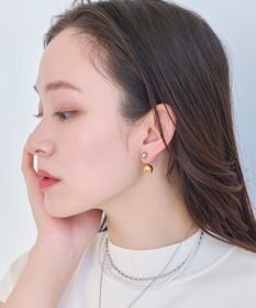 Phoebe バックモチーフイヤリング　コンビメタル