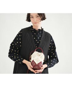 genten 【WEB限定カラー】サステナブルカットワーク ポシェット