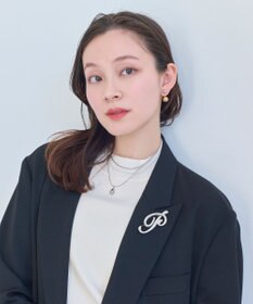 Phoebe バックモチーフイヤリング　コンビメタル