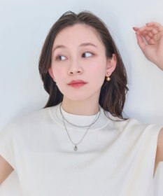 Phoebe バックモチーフイヤリング　コンビメタル