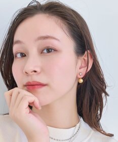 Phoebe バックモチーフイヤリング　コンビメタル