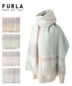 MOONBAT FURLA ウール超大判ブロックチェックラメストール/幅70cm