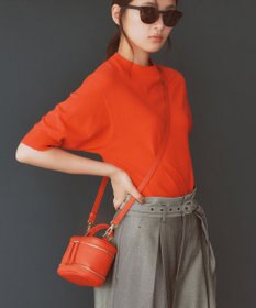 23区 L 【洗える】ヴィスコースストレッチ 半袖 ニット