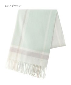 MOONBAT FURLA ウール超大判ブロックチェックラメストール/幅70cm