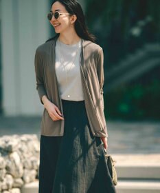 23区 【新色追加/UVケア/接触冷感】マルチ機能 シアー ショート カーディガン