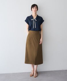 YECCA VECCA 2wayストライプリボンブラウス