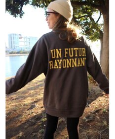 Green Parks バックロゴプリントスウェット