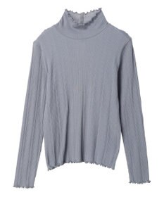 earth music&ecology コットンシアータートルネックプルオーバー