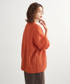 Green Parks シアーニットＶネックカーディガン