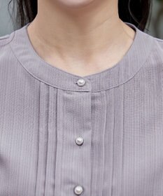 Tiaclasse 【新色追加・洗える】パールボタンプリーツワンピース