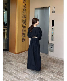 Green Parks AnriettMusee バックカットワークワンピース