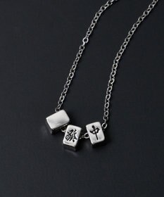 WEGO M立体モチーフ3連ネックレス