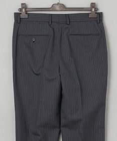 GOTAIRIKU 【御幸毛織】Superio160 ウールモヘヤシルクカシミヤ　スーツ（グレーストライプ）