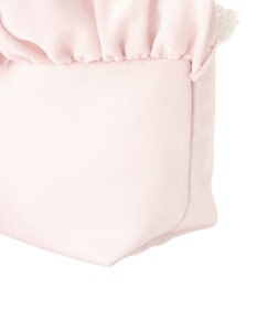 Maison de FLEUR サテンフロントフリルスクエアトートバッグ