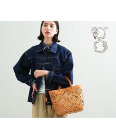 genten サスカットバスケット手提げバッグ＜M＞