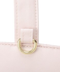 Maison de FLEUR サテンフロントフリルスクエアトートバッグ