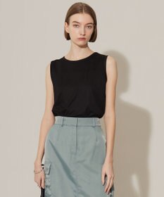 ICB L 【洗える】 コットンリヨセルスムース ノースリーブインナー