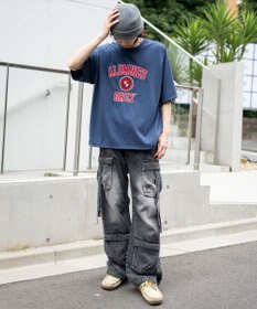 WEGO イージーマルチポケットデニムカーゴ