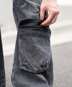 WEGO イージーマルチポケットデニムカーゴ