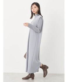 earth music&ecology ＳＥＴ２点Ｖネックジャンスカ＋ハイネックニット