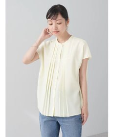 earth music&ecology タックデザインブラウス