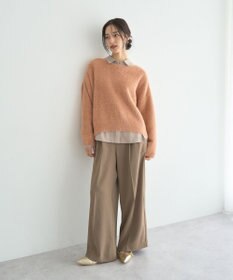 YECCA VECCA ラメシャギードルマンニット